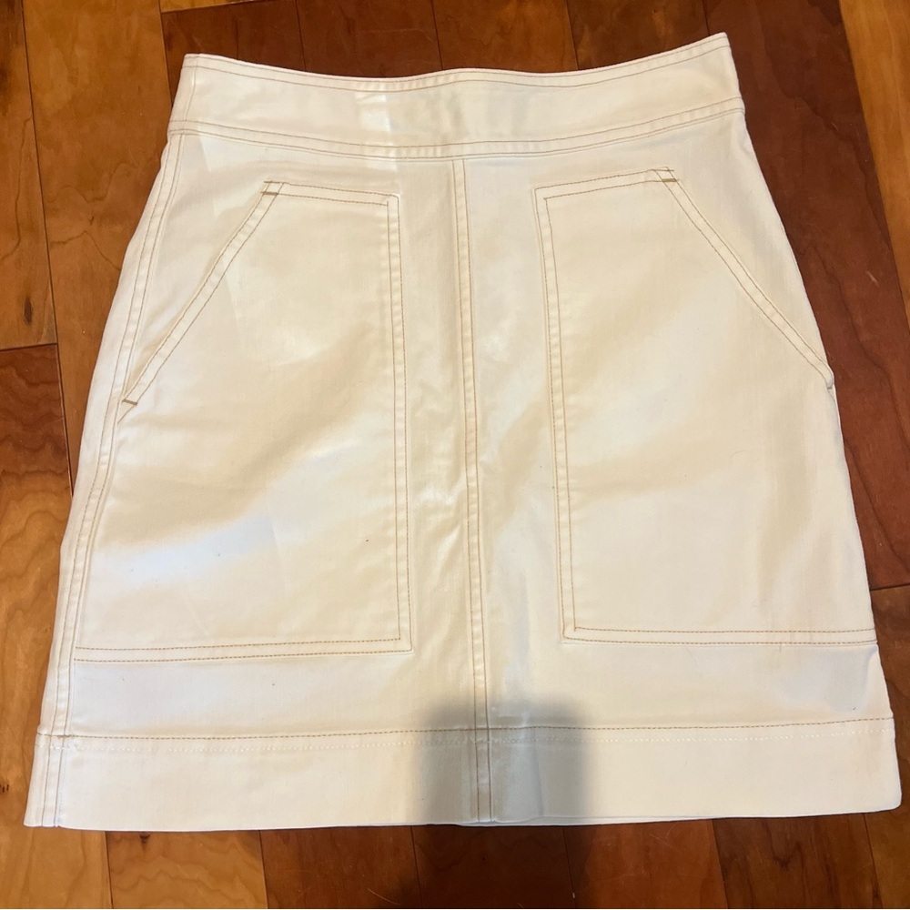 SPARTINA Denim Skirt NWOT Ladies Sz 0 Summer Perfect LW Stretch Quality Pc Chic